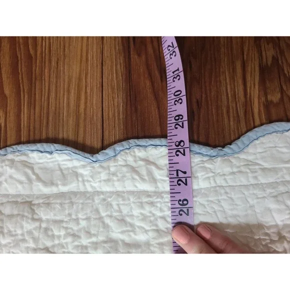 Embroidered White Floral FULL DOUBLE Coverlet + 2 Shams Retro Cottagecore Granny - Picture 12 of 12